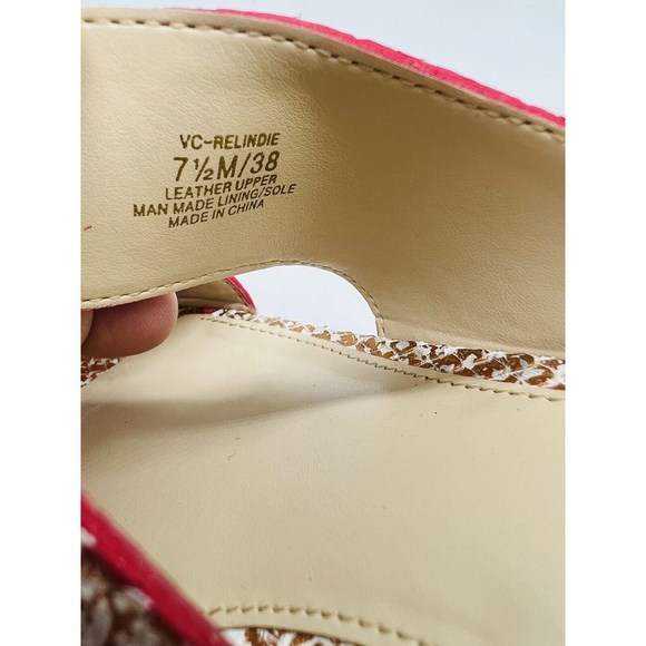 Vince Camuto WOMEN'S Relindie Demi-Wedge Slide Sandals - SUNSET SNAKE, US 7.5M - Picture 9 of 9